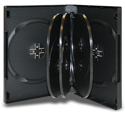 DVD Case with Flip Trays and 33mm spine for 10 discs