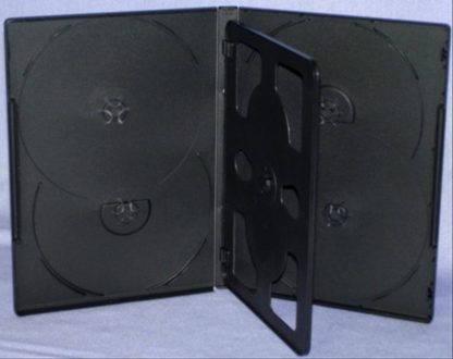 E5BT14 - 14mm DVD Case with Flip Tray for 5 Discs