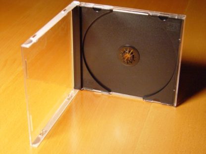 CD Jewel Case (Clear) + CD Tray Insert (Black)